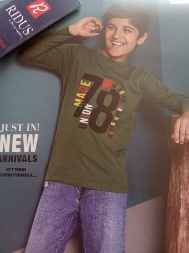 Picture of MDL00614 :: Size:8-9 Years :: Boys Full Sleave T Shirt