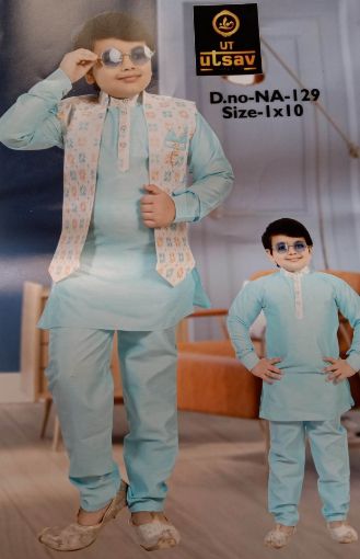 Picture of MDL01361 :: Size:2-3 Years :: Boys Party Wear-Sherwani and Dhoti Sets