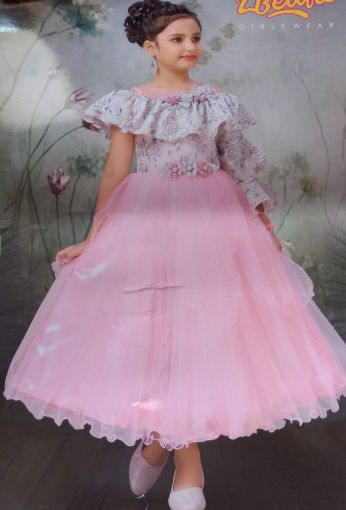 Picture of MDL01465 :: Size:4-5 Years :: Designer Frocks