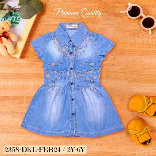 Picture of MDL02166 :: Size:4-5 Years :: Casual Frocks