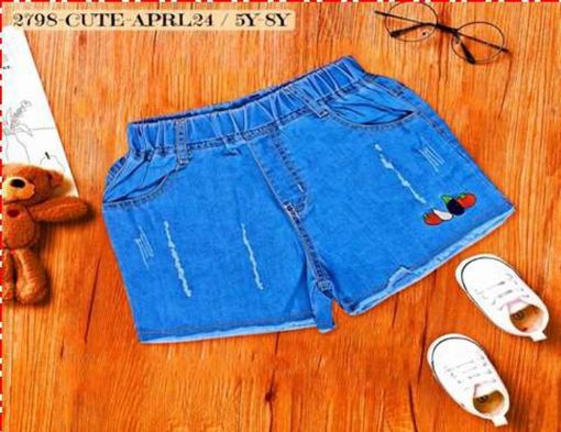 Picture of MDL02469 :: Size:6-7 Years :: Girls Casual Shorts and 3/4th