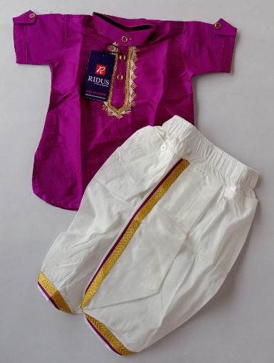 Picture of MDL02587 :: Size:2-3 Years :: Boys Party Wear-Sherwani and Dhoti Sets