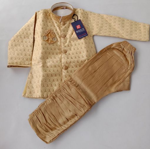 Picture of MDL02608 :: Size:7-8 Years :: Boys Party Wear-Sherwani and Dhoti Sets