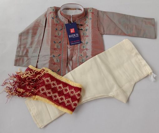 Picture of MDL02612 :: Size:5-6 Years :: Boys Party Wear-Sherwani and Dhoti Sets