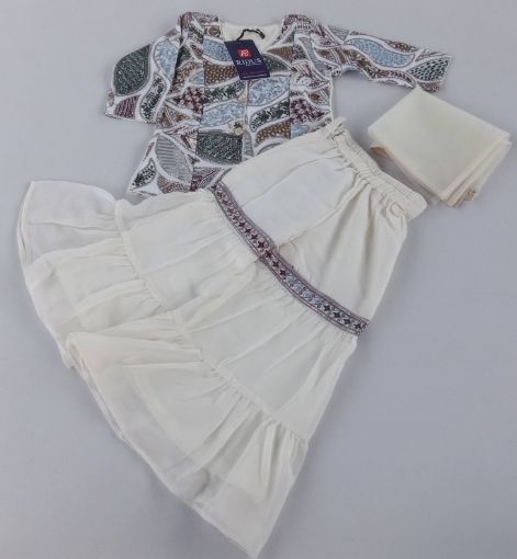 Picture of MDL02698 :: Size:9-12 Months :: Girls Top And Palazo Set
