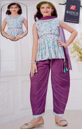 Picture of MDL02746 :: Size:8-9 Years :: Girls Top And Palazo Set