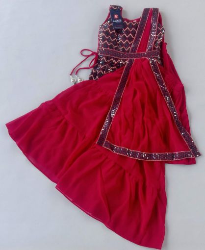 Picture of MDL02752 :: Size:10-11 Years :: Girls Top And Palazo Set