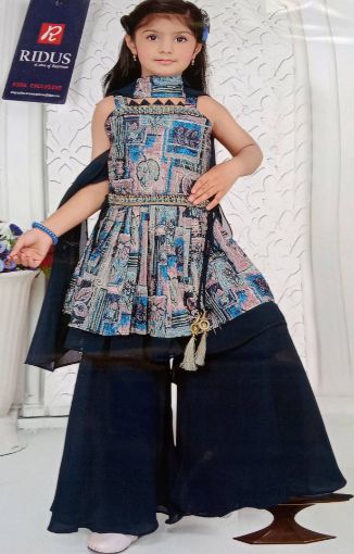 Picture of MDL02753 :: Size:11-12 Years :: Girls Top And Palazo Set