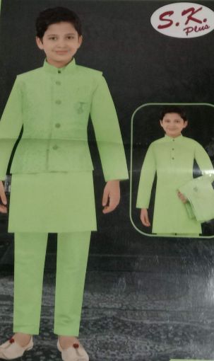 Picture of MDL02804 :: Size:4-5 Years :: Boys Party Wear-Sherwani and Dhoti Sets