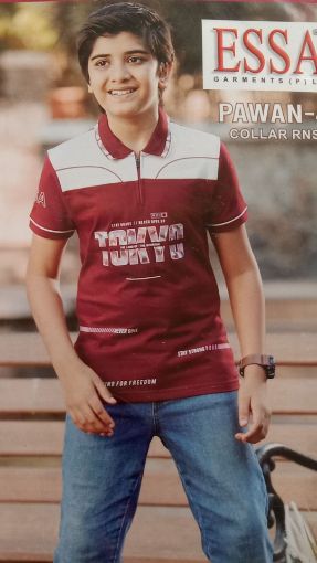 Picture of MDL03074 :: Size:2-3 Years :: Boys T-Shirt (With Collar)
