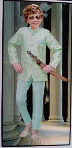 Picture of MDL03375 :: Size:9-12 Months :: Boys Party Wear-Sherwani and Dhoti Sets