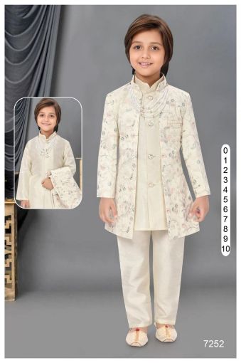 Picture of MDL03408 :: Size:4-5 Years :: Boys Party Wear-Sherwani and Dhoti Sets