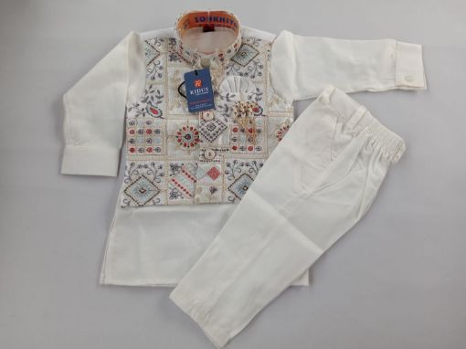 Picture of MDL03605 :: Size:9-12 Months :: Boys Party Wear-Sherwani and Dhoti Sets