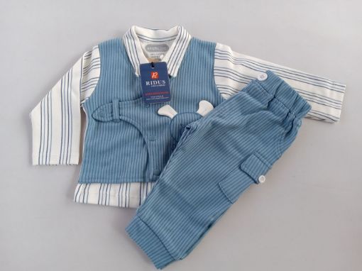 Picture of MDL03801 :: Size:9-12 Months :: Boys Full Sleave T Shirt and Pants Set