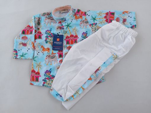 Picture of MDL03875 :: Size:6-9 Months :: Boys Party Wear-Sherwani and Dhoti Sets