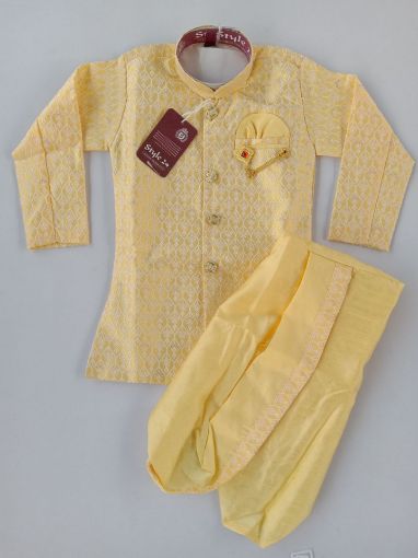 Picture of MDL03919 :: Size:3-4 Years :: Boys Party Wear-Sherwani and Dhoti Sets