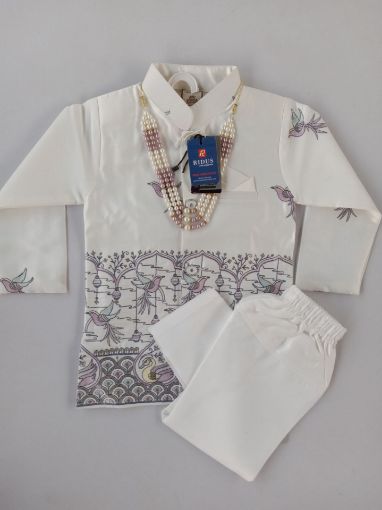 Picture of MDL03920 :: Size:3-4 Years :: Boys Party Wear-Sherwani and Dhoti Sets