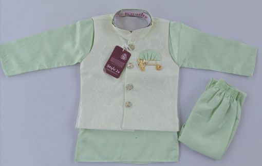 Picture of MDL03939 :: Size:9-12 Months :: Boys Party Wear-Sherwani and Dhoti Sets
